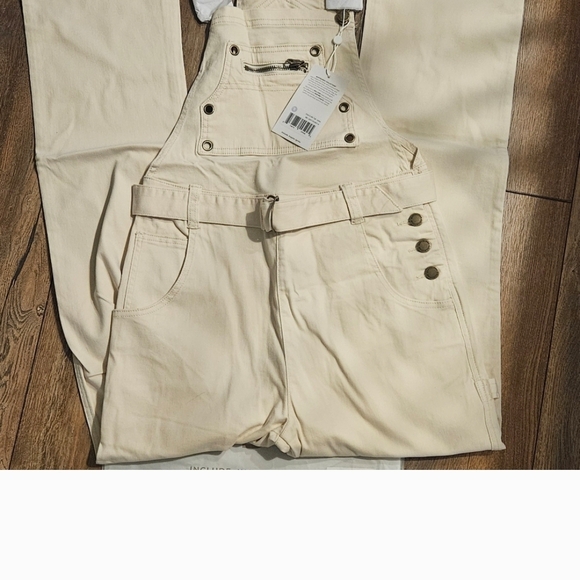 Buffbunny Cream/Ivory Overalls - Picture 2 of 4